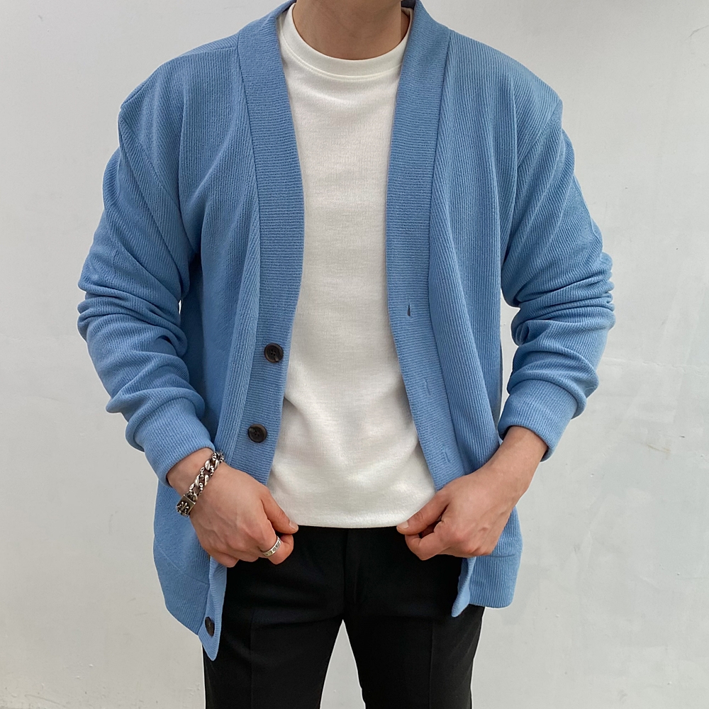 남자가디건 남자오버핏가디건 - 상세 이미지 5