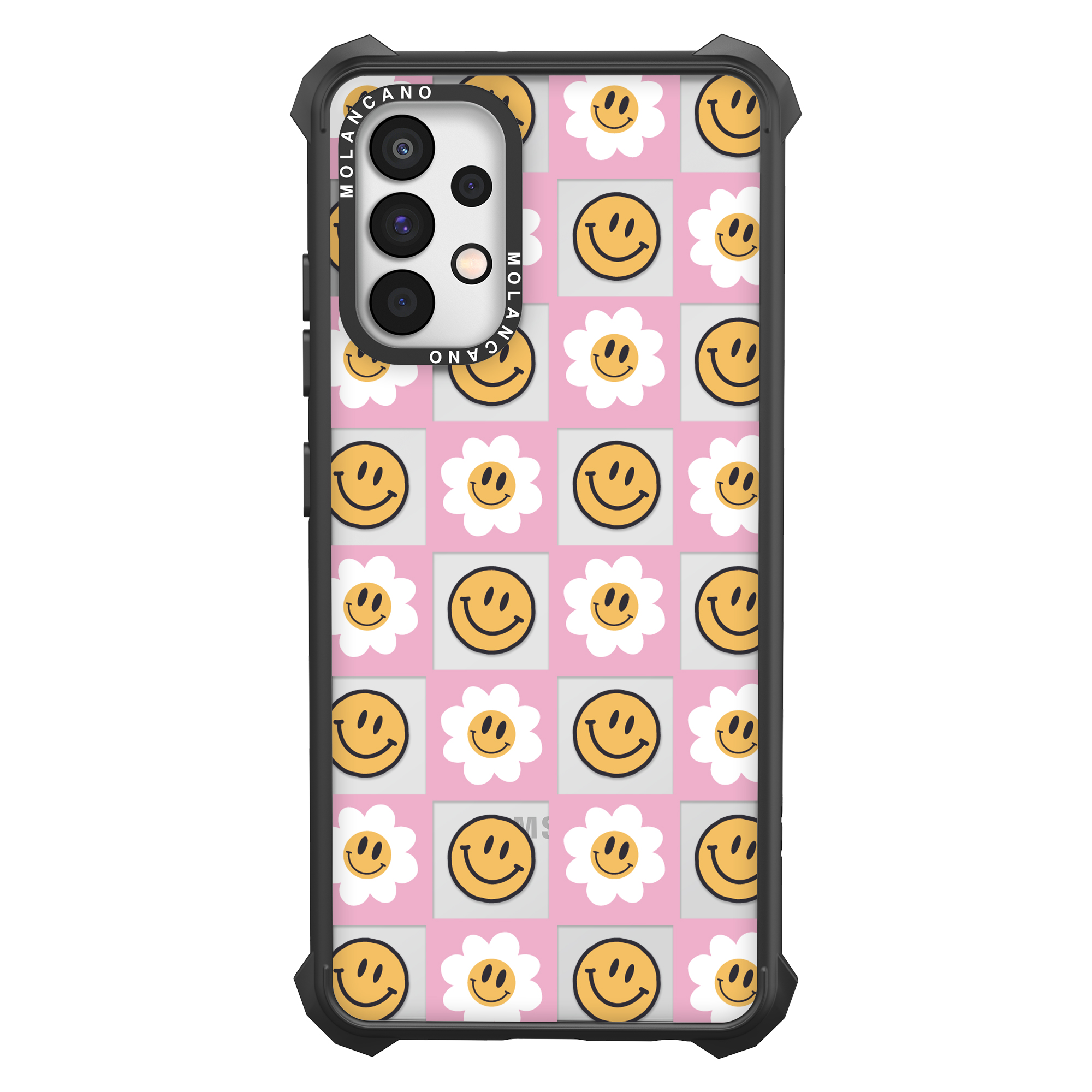 갤럭시 A32 임팩트 스마일 하트 디자인 투명 범퍼 휴대폰 케이스 - 상세 이미지 4