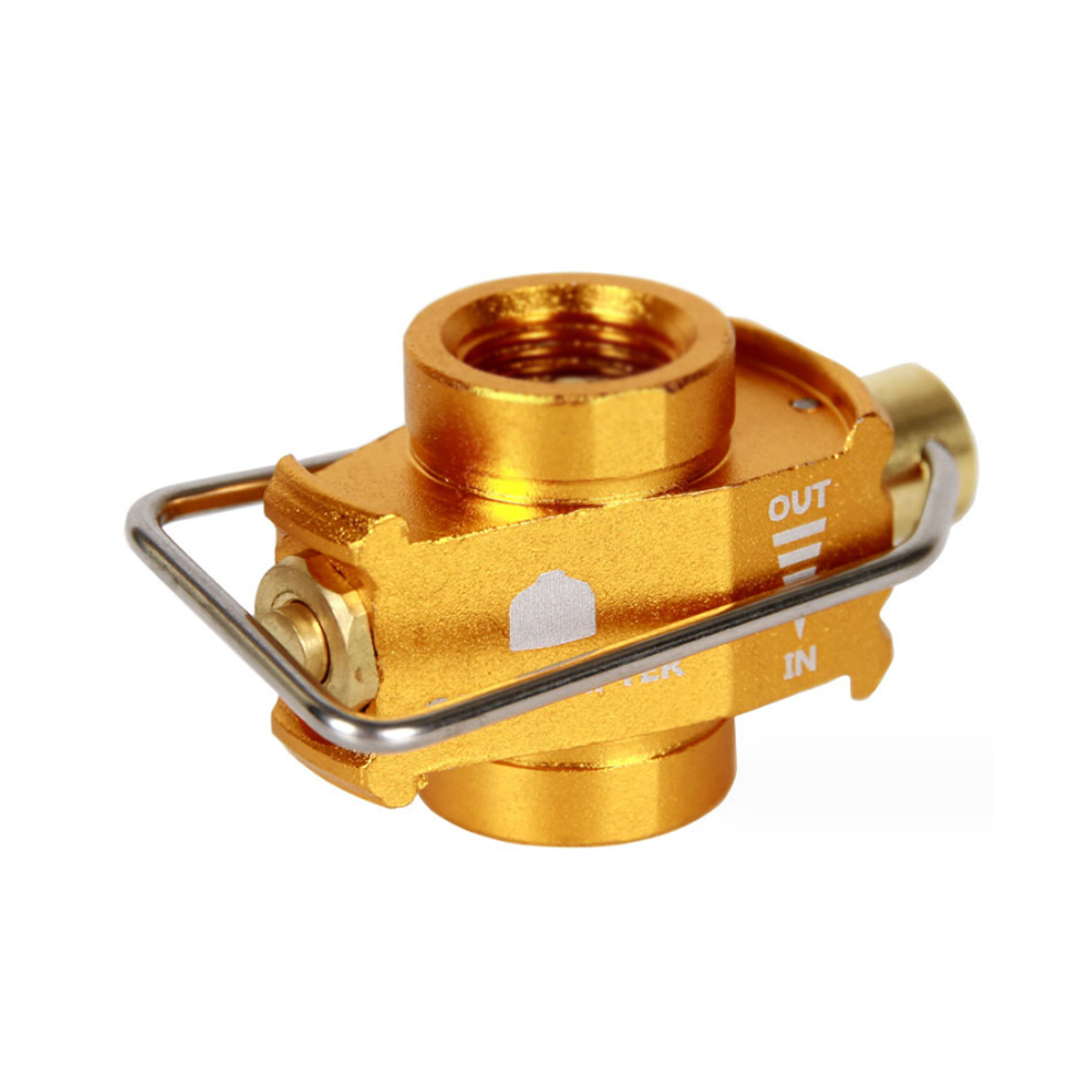 모아이캠핑 부탄 이소 가스세이버 잔량이동 어댑터 골드 단품