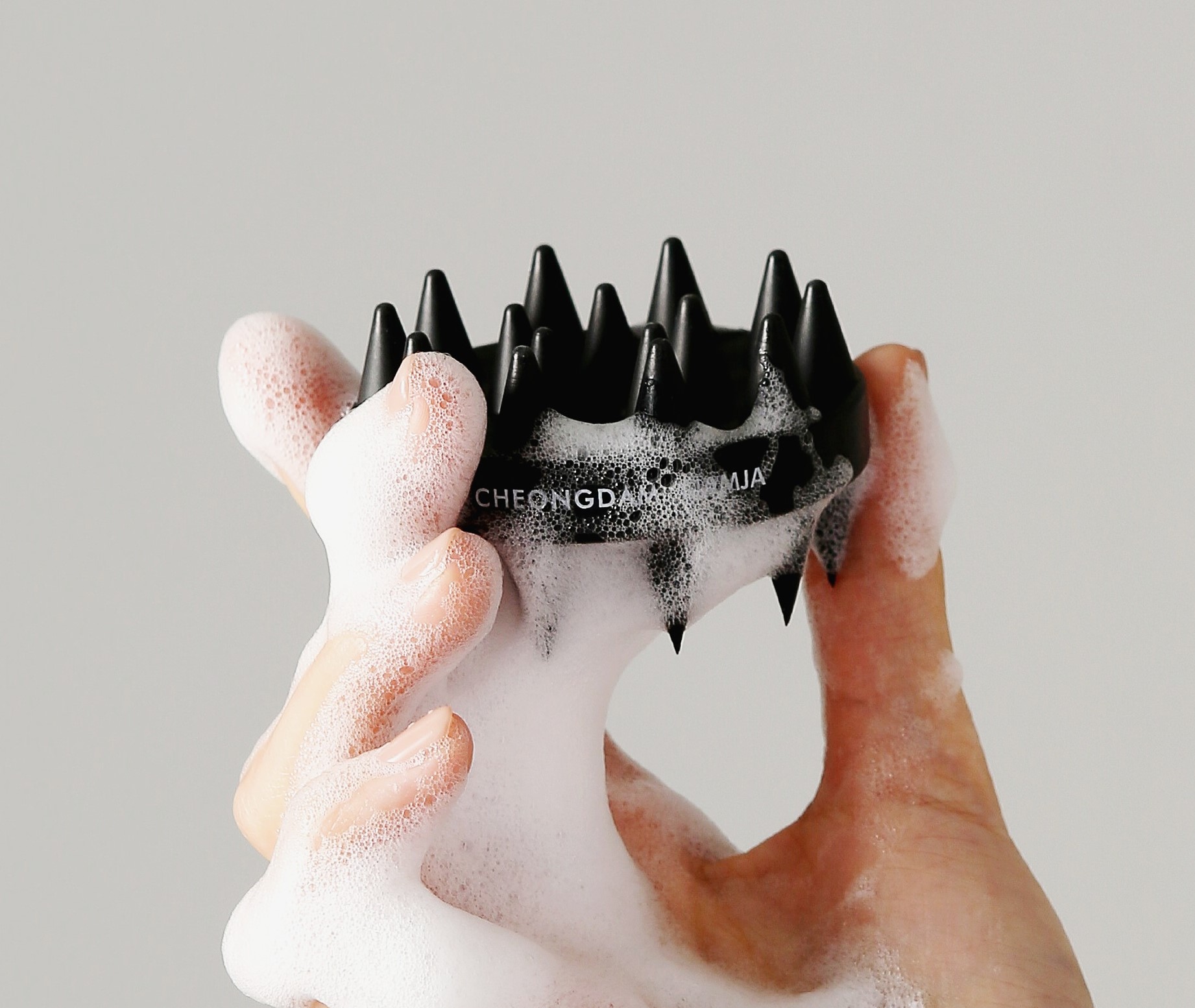 청담남자 두피 마사지 샴푸 브러쉬 양면 실리콘 빗(NO플라스틱100% 방수)닥터비오스