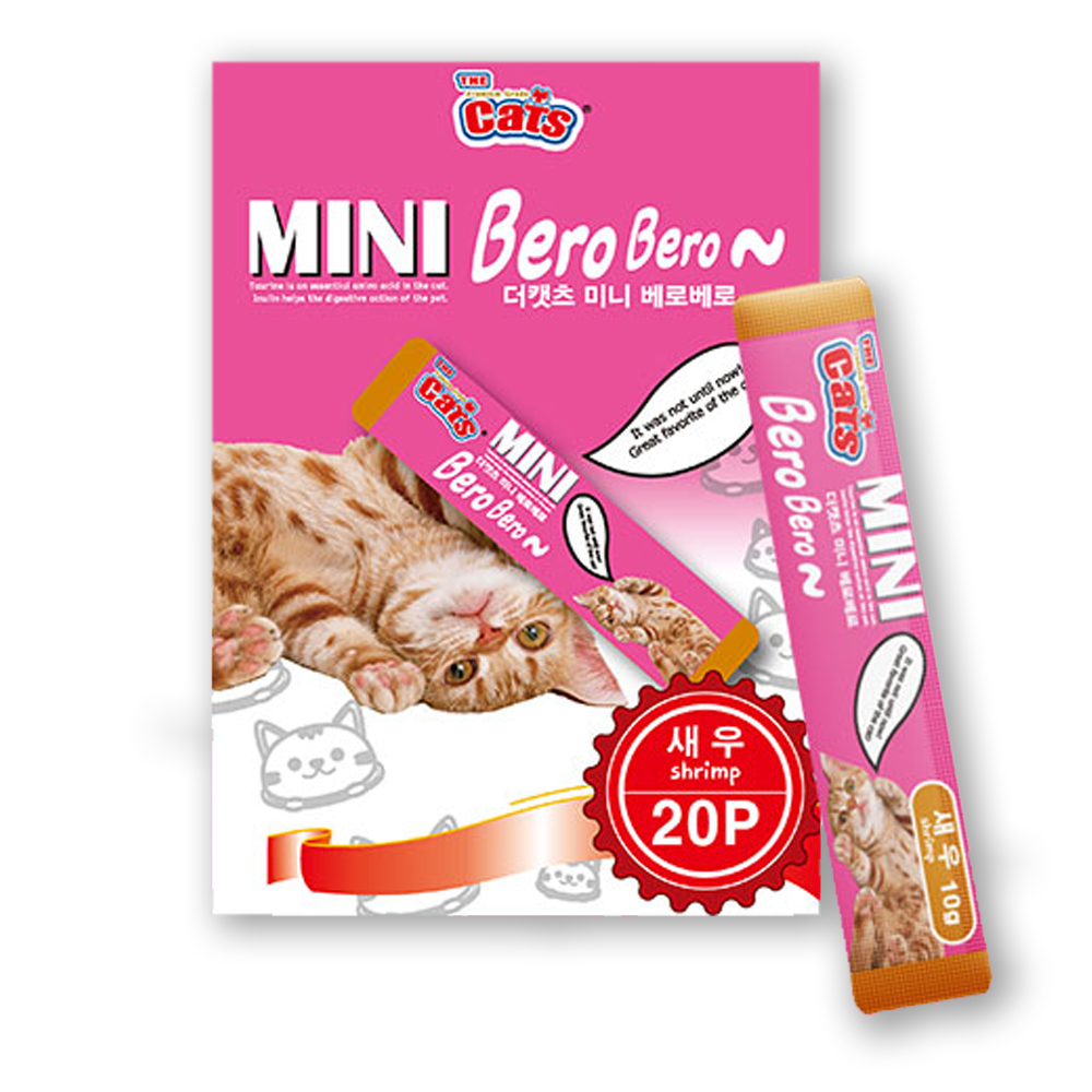 더캣츠 미니 베로베로 고양이 간식 새우, 200g, 1개 이미지 4