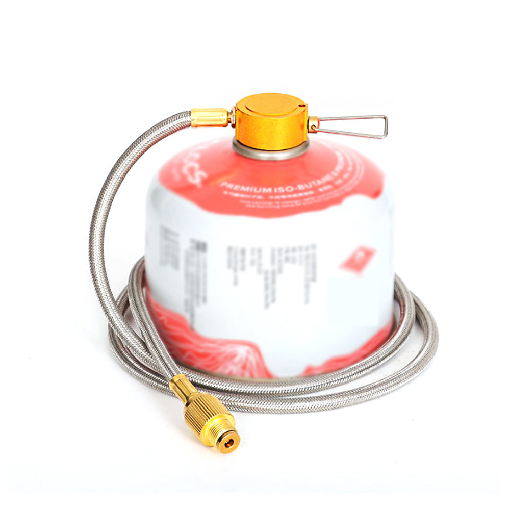 모아이캠핑 부탄 이소 가스 어댑터 버너 연장 호스 연장선 1m 고급형