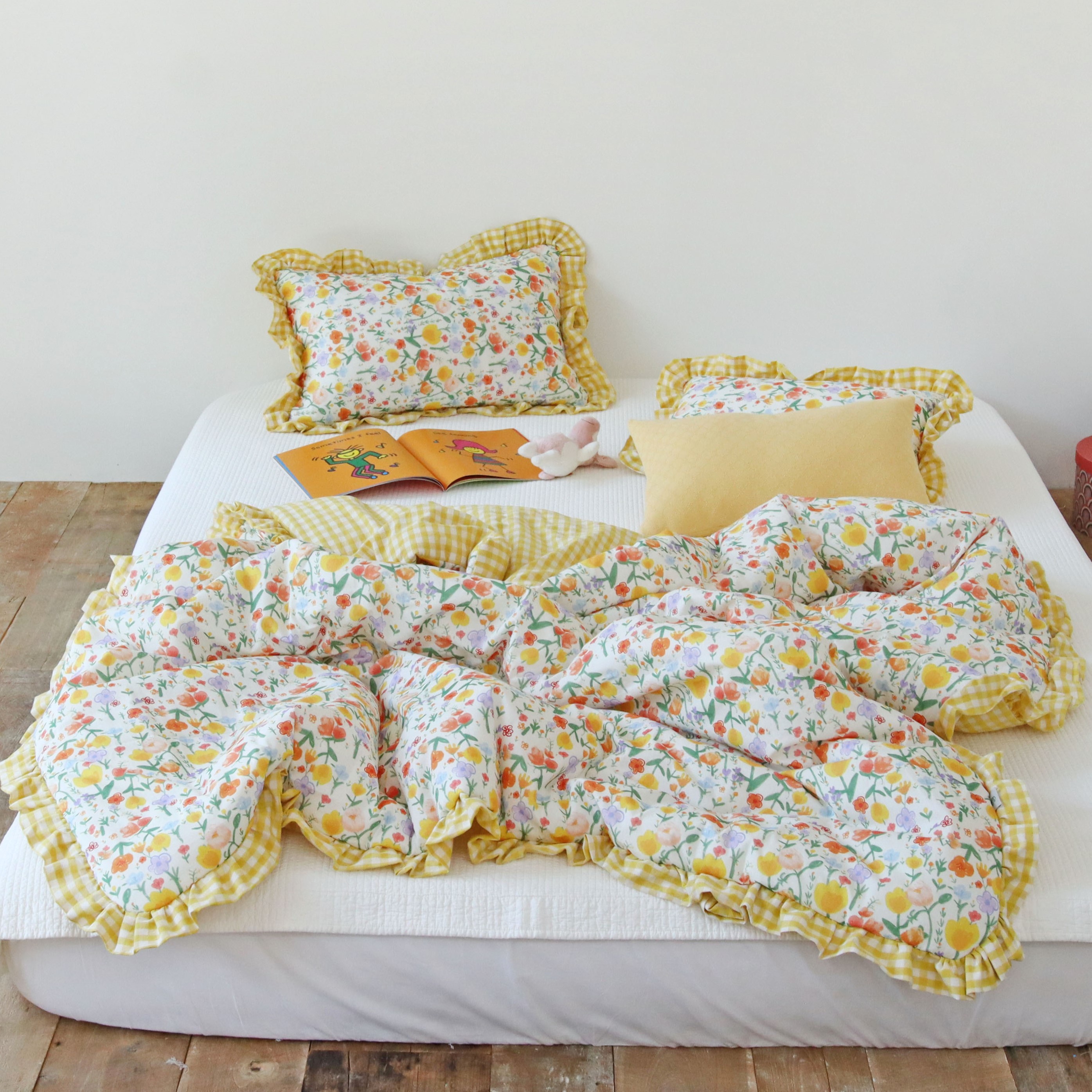 메리플라워 먼지없는 순면 사계절 항균솜 차렵이불 SS