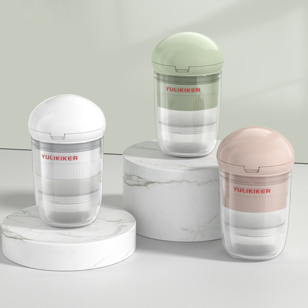 모노치 4in1 멀티 알약케이스 휴대용 알약통 커팅기 분쇄기 약보관함 다용도컵 - 상세 이미지 5