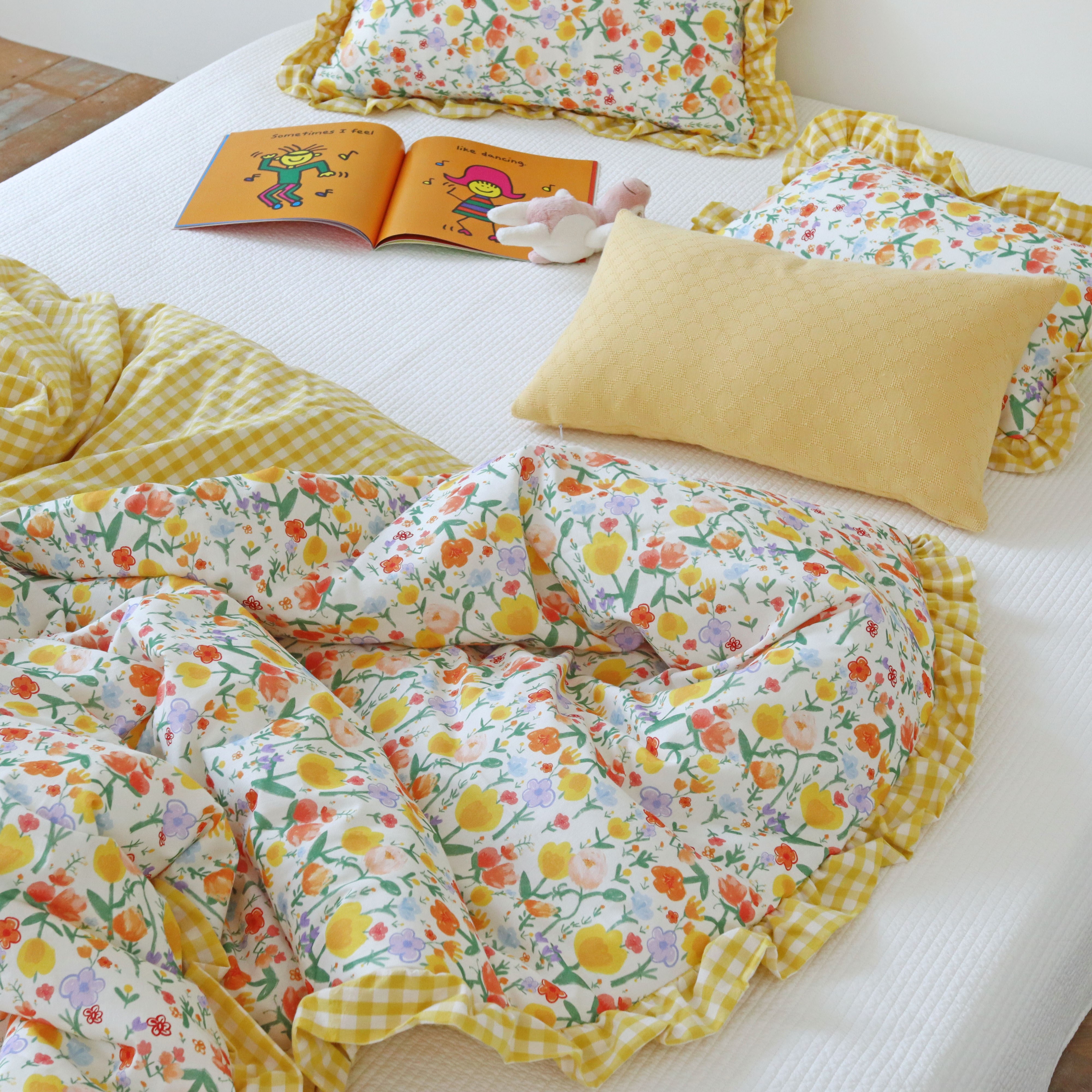 메리플라워 먼지없는 순면 사계절 항균솜 차렵이불 SS