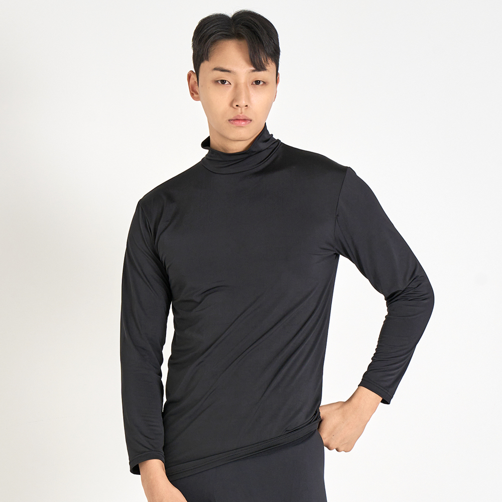 에이원 남성용 발열 기모 목폴라 내의 상의 88005 이미지 4