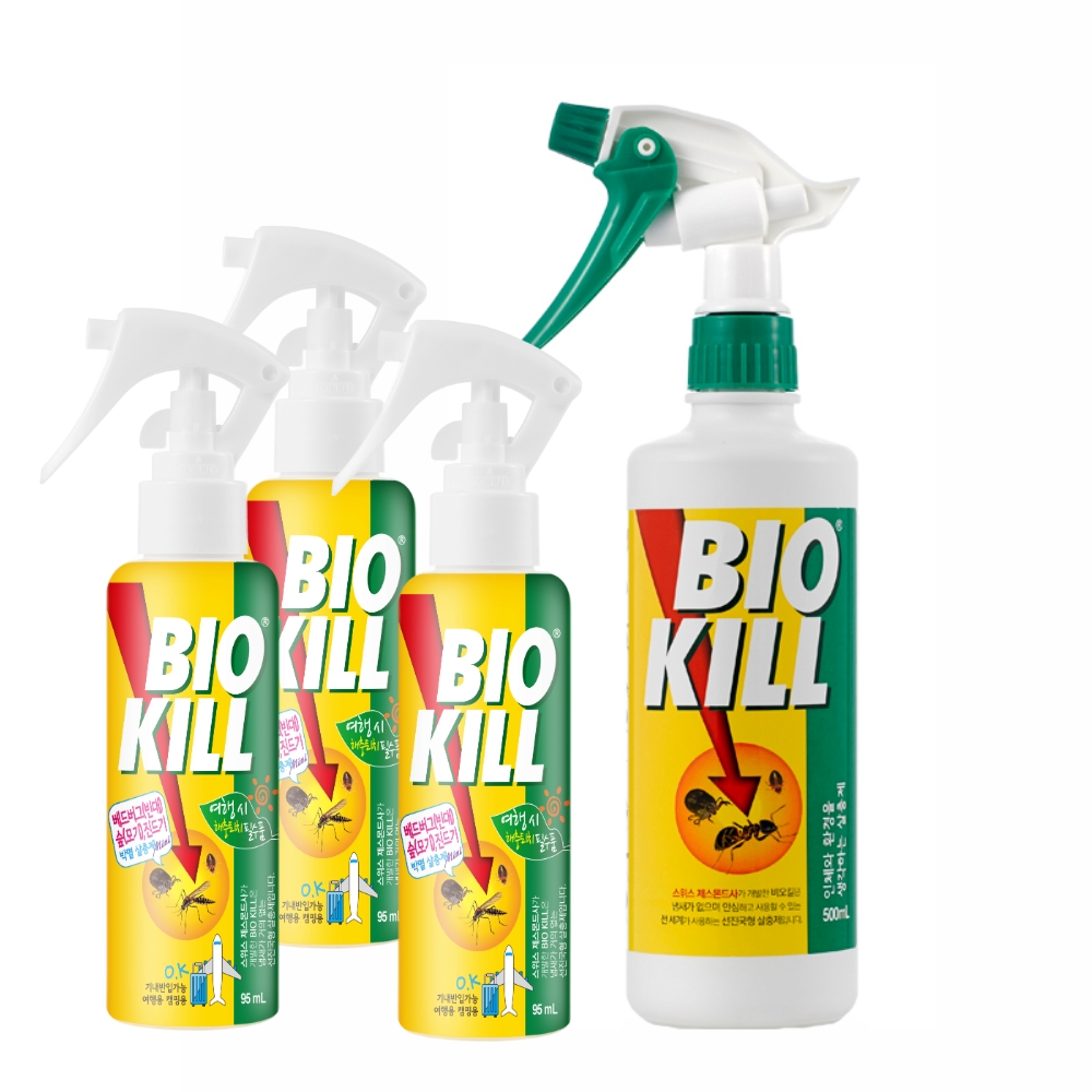 비오킬 바이오킬 500ml 빈대 베드버그 혹파리 퇴치제 제거 살인진드기 살충제 먼지다듬이 좀벌레 러브버그 돈벌레 권연벌레 노린재 - 상세 이미지 4