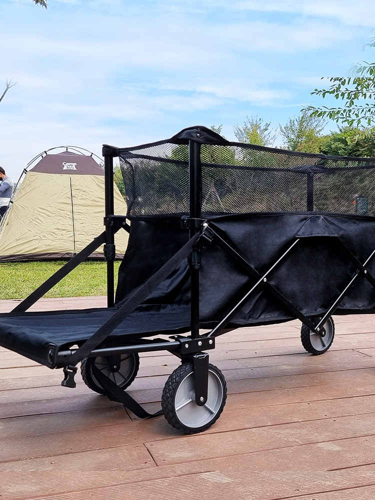 캠프365 캠핑웨건 카트 수레 구루마 손수레 짐수레 폴딩카트 캠핑수레 2단웨건 접이식 왜건