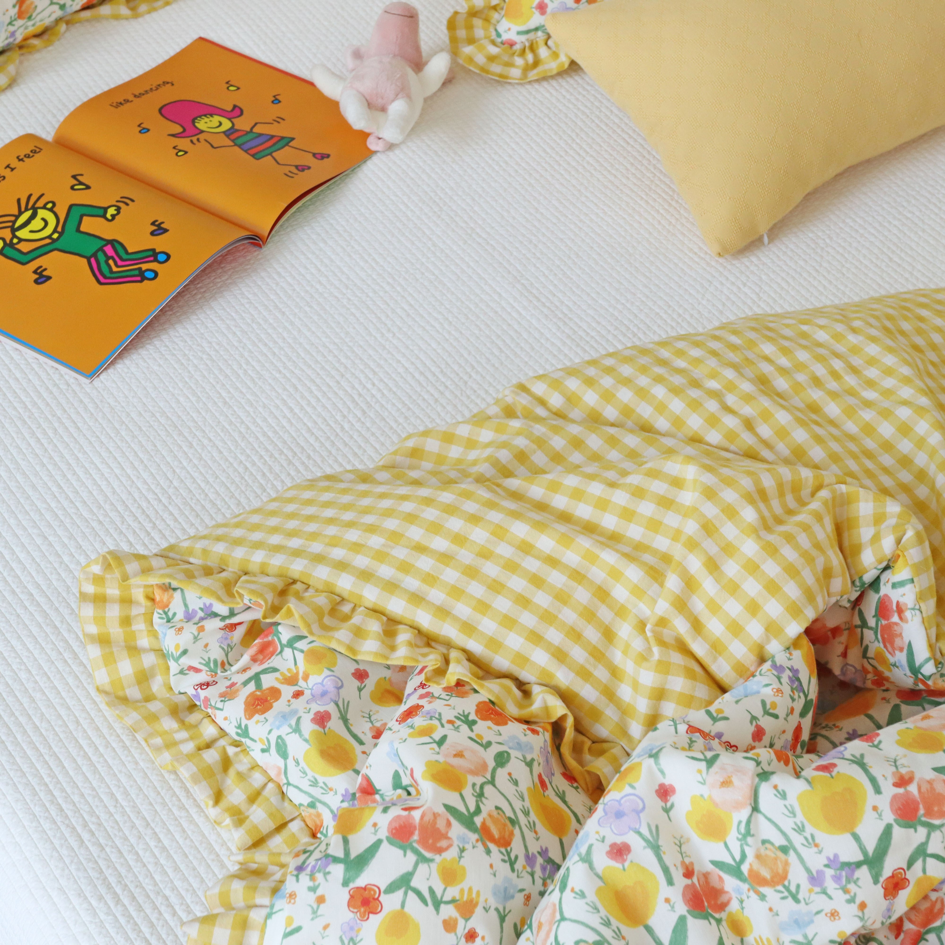 메리플라워 먼지없는 순면 사계절 항균솜 차렵이불 SS