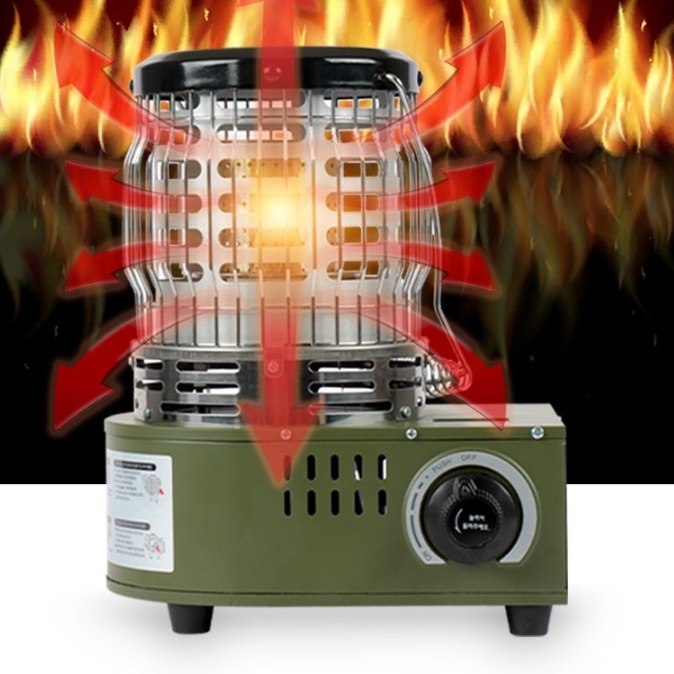 부탄 가스 히터 캠핑용 소형 낚시 난로 낚시용 난로 휴대용 난로