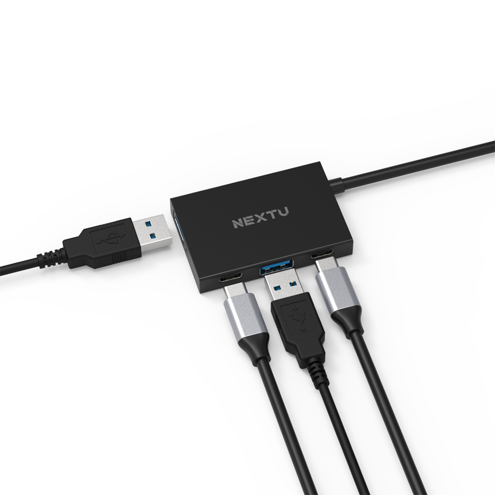 넥스트유 무전원 4포트 C타입 USB허브 스마트폰 노트북 맥북 고속 전송 USB 3.2 - 상세 이미지 2
