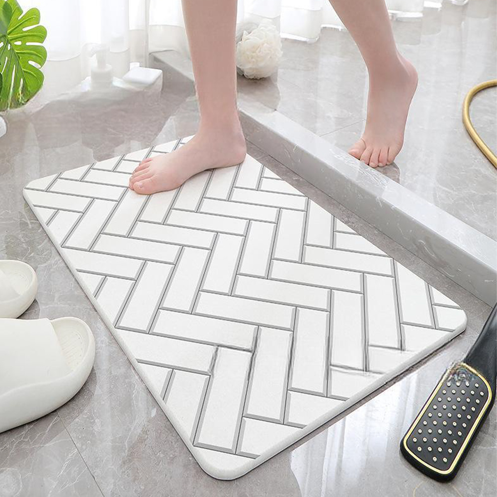 고급형 헤링본 규조토발매트 주방 싱크대 욕실 화장실 규조토매트