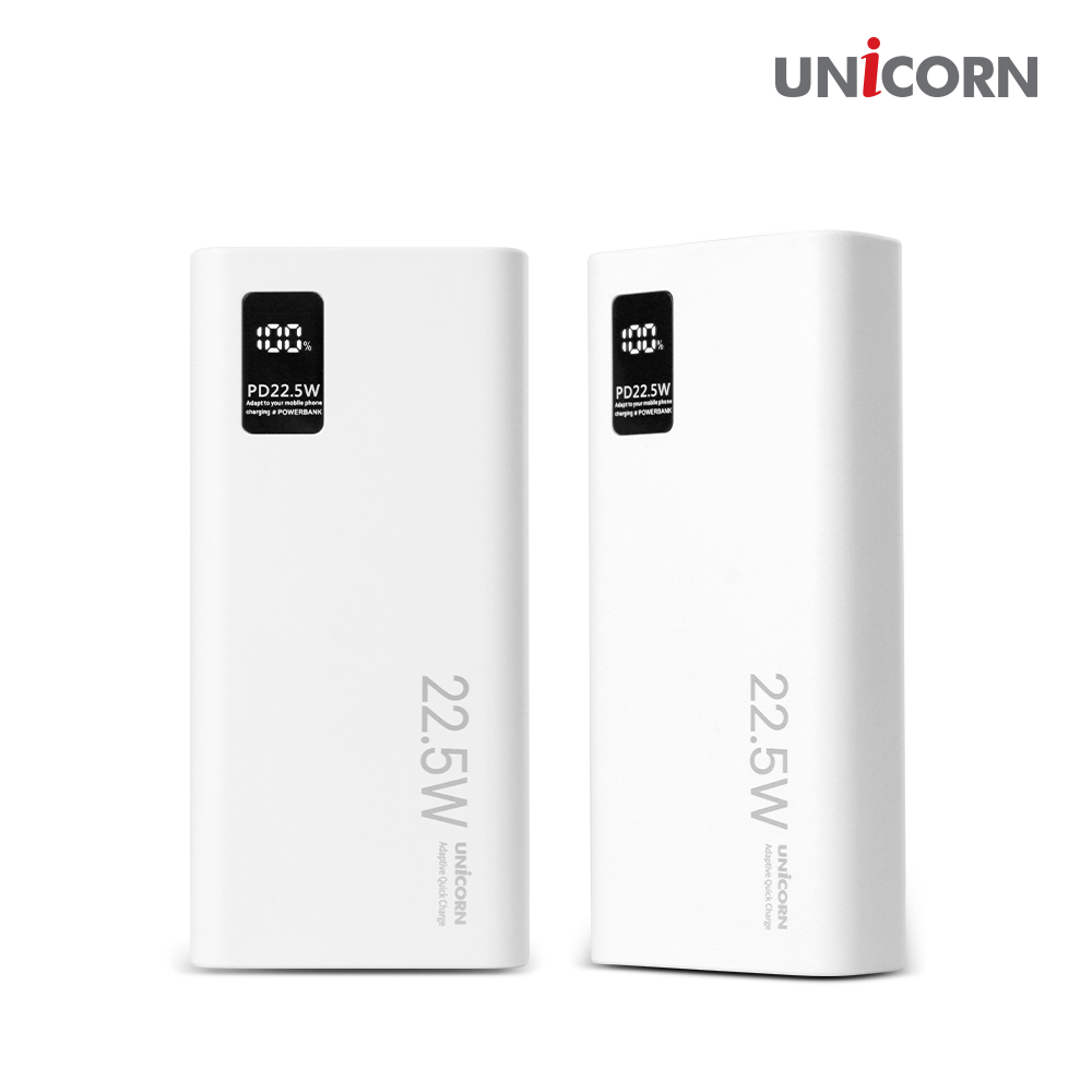 유니콘 PD-20000M 대용량보조배터리 20000mAh C타입 PD3.0 고속충전 동시충전가능