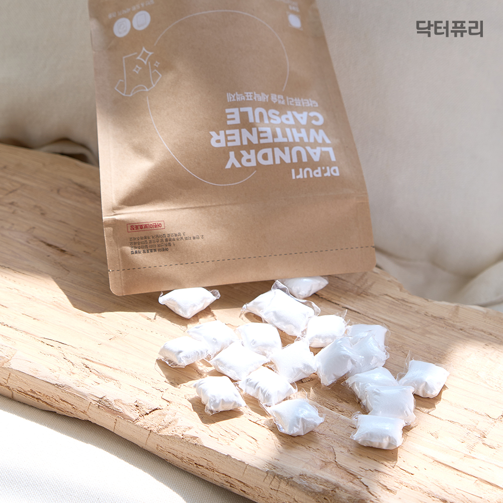 [세탁망증정] 닥터퓨리 산소계 표백제 캡슐타입 과탄산소다 13g, 30개 이미지 6