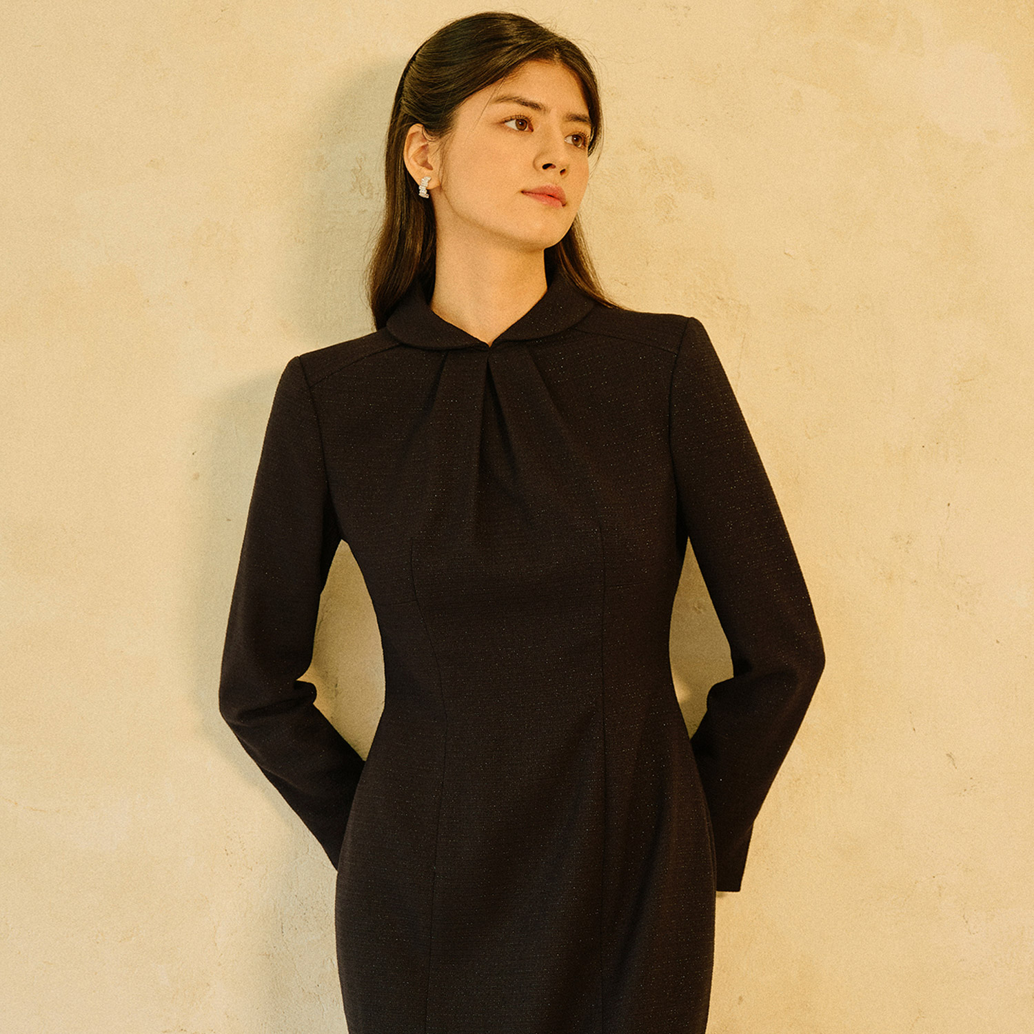 TIFFANY tweed dress_Navy 이미지 2