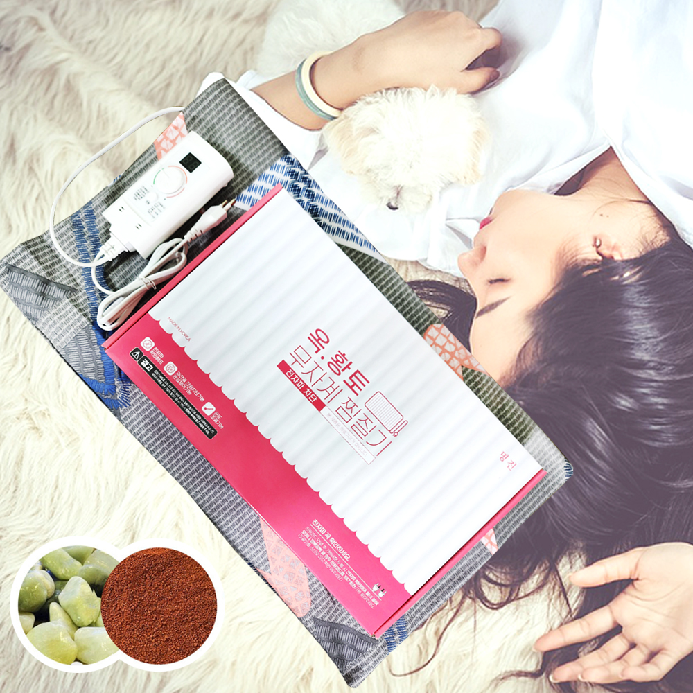 전자파차단 온열 전기 매트 찜질 다용도(허리 어깨 발 발목 복부 배 목 무릎)명진 찜질기 - 상품 이미지