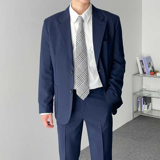 남자 드류 봄 여름 가을 스판 블레이저 정장 자켓 8컬러 이미지 3