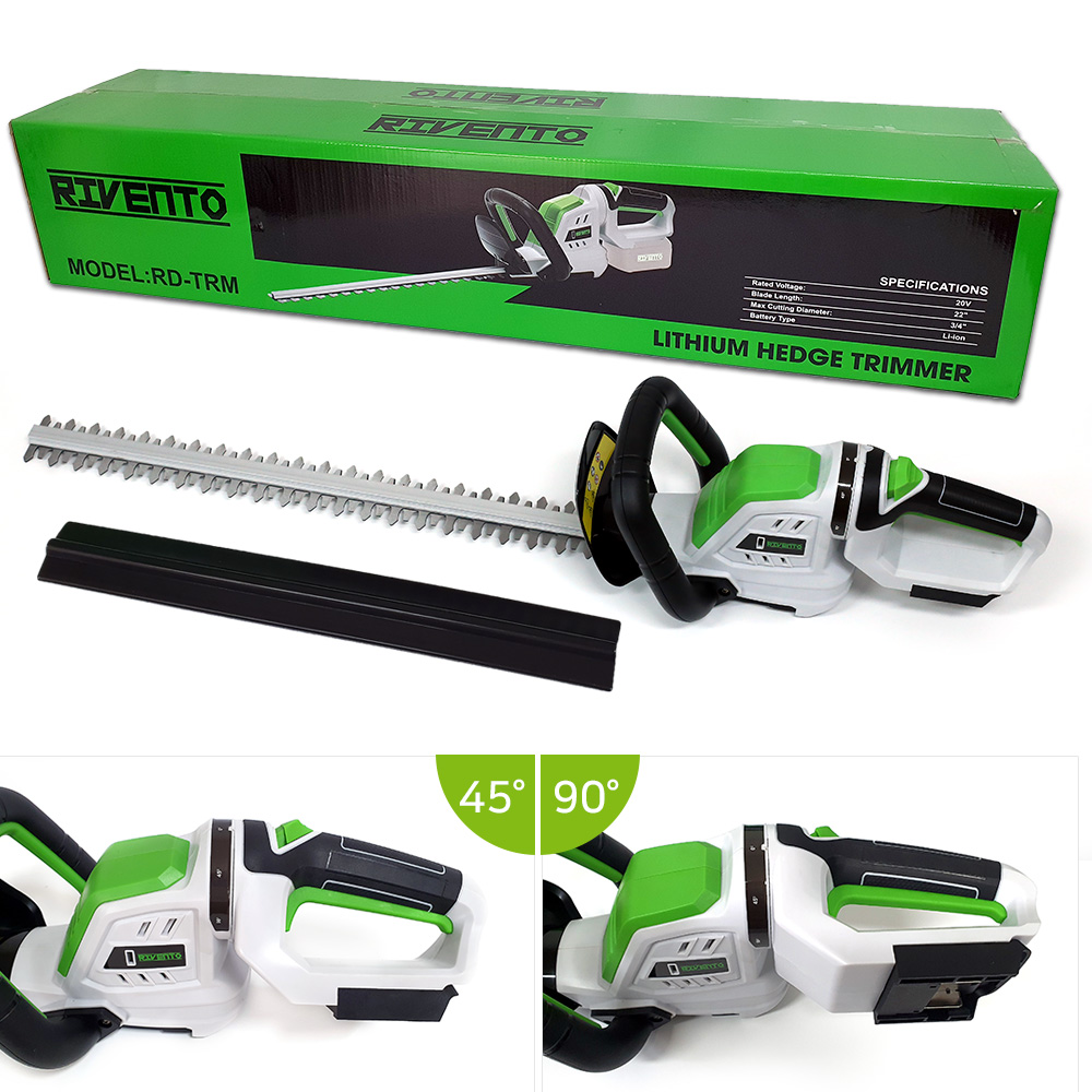 리벤토 충전 전정기 RD-TRM 헤지 트리머 양날 전정기날 울타리 무선 전동 예초기 커터