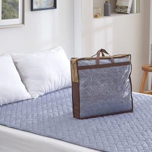 수면도감 전기요 탄소매트 카본 전기매트 온열 전기장판 화이트체크 싱글 개봉기 | 실사용 후기 - 상품 이미지 2