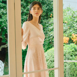 GRACE dress_Peach Pink 착용 후기 | 사이즈/핏 총정리 - 상품 이미지 1