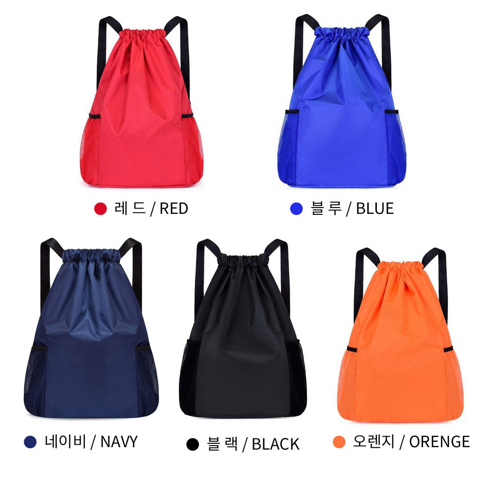 가벼운 스트링 백팩 방수코팅 나일론 초경량 캐주얼 백팩 가방 남여공용 - 상세 이미지 2