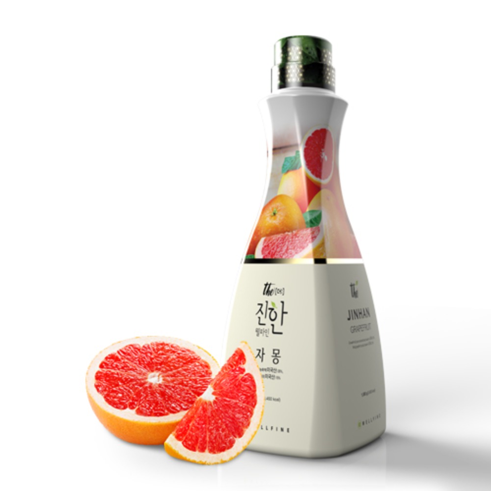 웰파인 더진한 자몽농축에이드 과일음료베이스 1.5kg 카페재료+펌프지원 - 상품 이미지