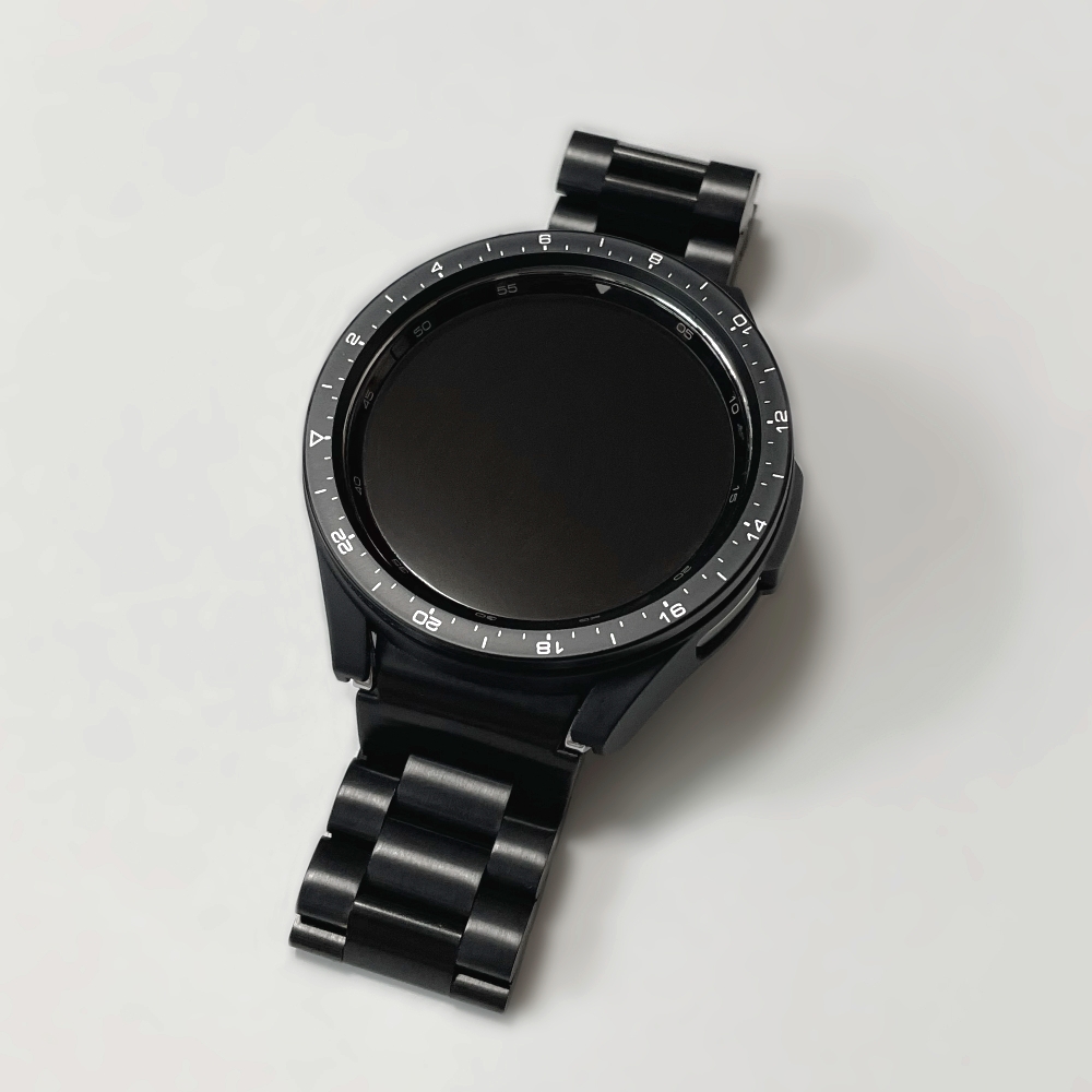 갤럭시워치6 클래식 베젤링 메탈 스트랩 케이스 세트 호환 43mm 커스텀