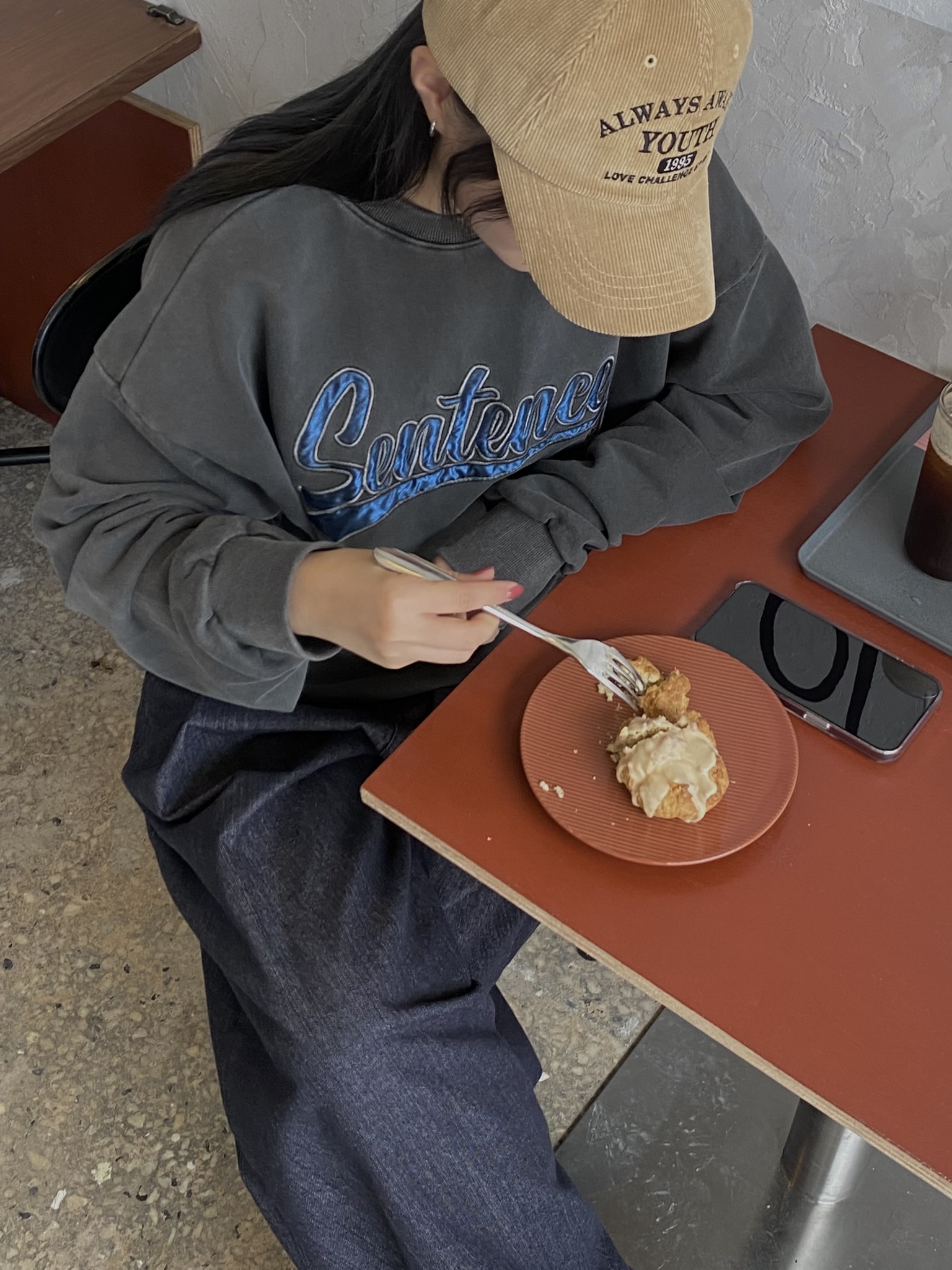 문즈 핀턱 뒷 밴딩 이염없는 논페이드 와이드 벌룬 데님 / S - M / 뒷 밴딩 여유로운 폼 벌룬한 상세 이미지 20