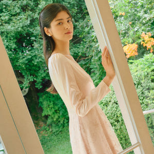 GRACE dress_Peach Pink 착용 후기 | 사이즈/핏 총정리 - 상품 이미지 3