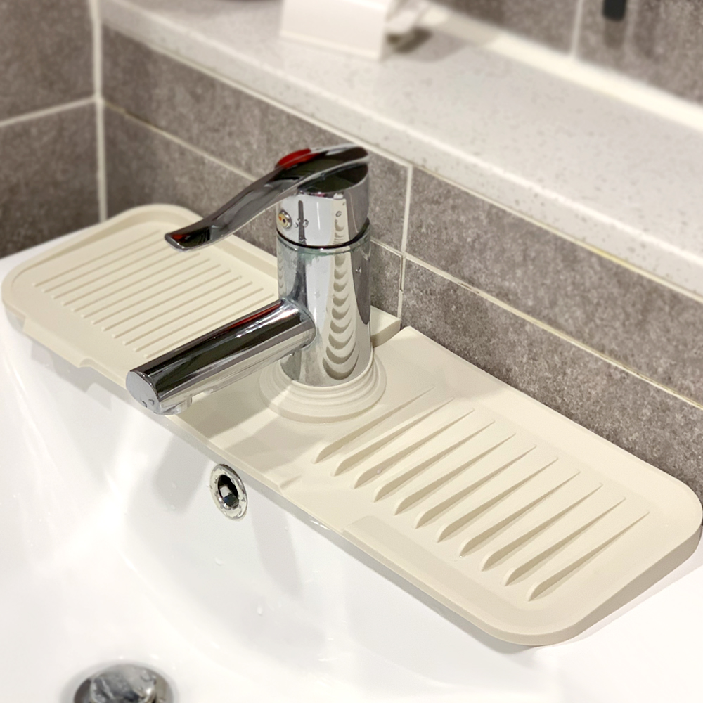 베일리 세면대 미끄럼방지매트 물빠짐 수전매트 욕실패드