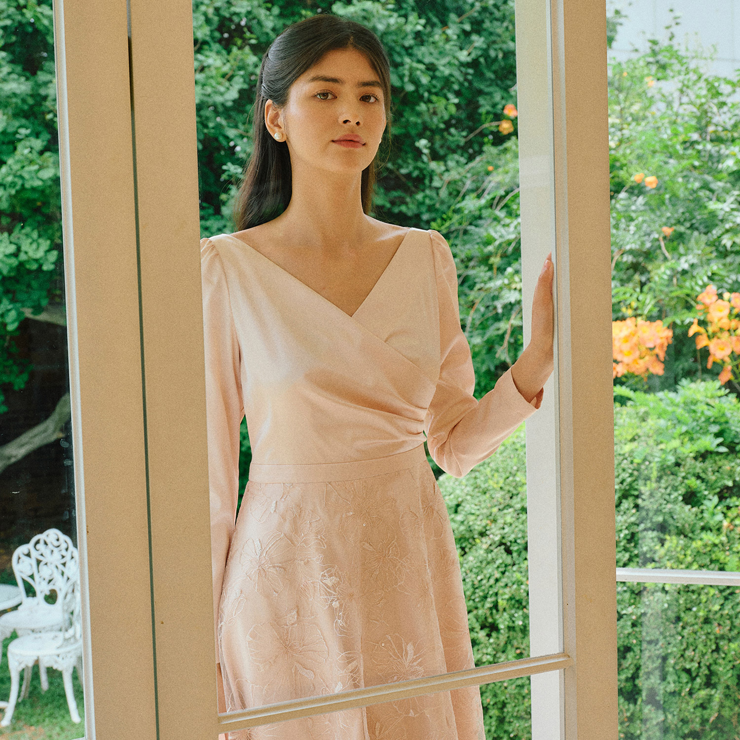 GRACE dress_Peach Pink 이미지 2