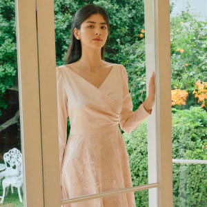 GRACE dress_Peach Pink 착용 후기 | 사이즈/핏 총정리 - 상품 이미지 2