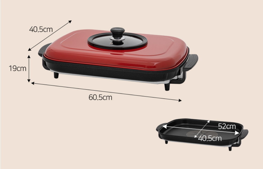 연기안나는 명절 부침개 전기 그릴 팬 키친아트 냄새없는 후라이팬 동그랑땡 전부치는 잔치팬