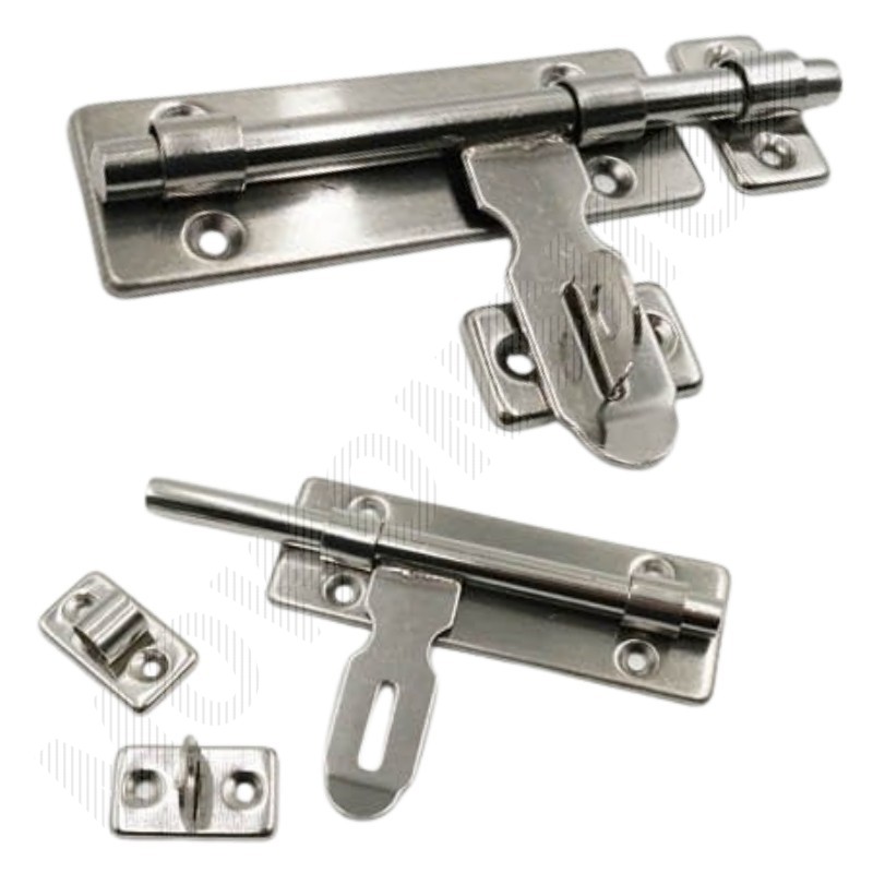 대문 빗장걸이 걸쇠 문 스텐 빗장 자물쇠 걸이 12.5cm