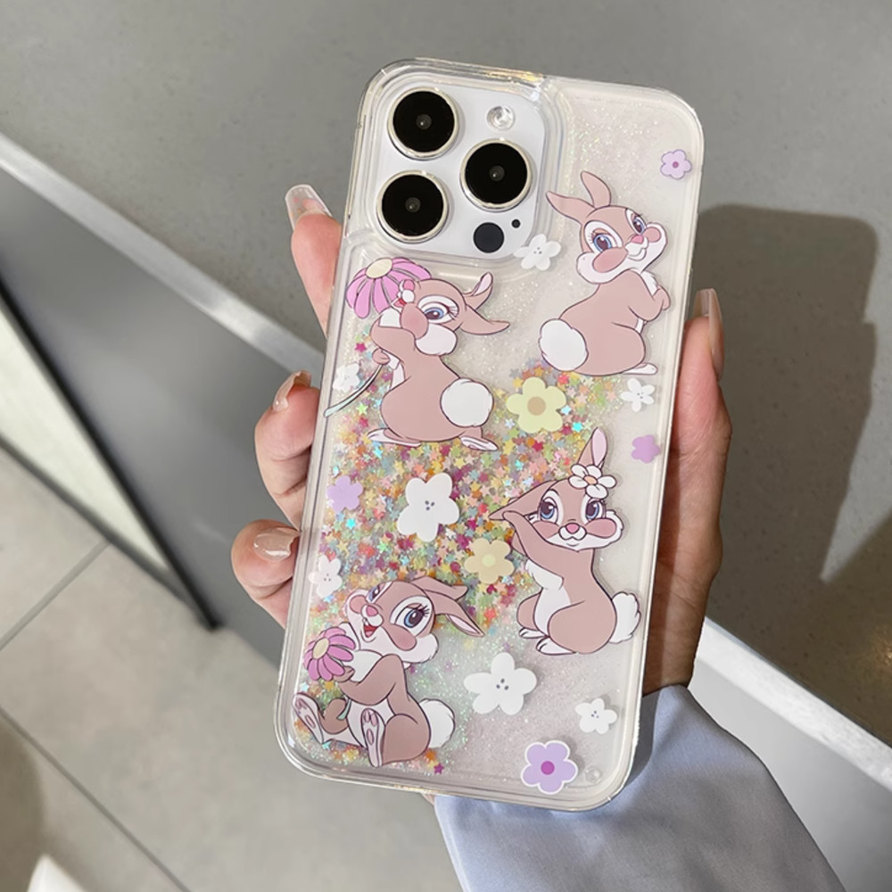 아이폰15프로케이스 글리터 캐릭터 밤비토끼바니