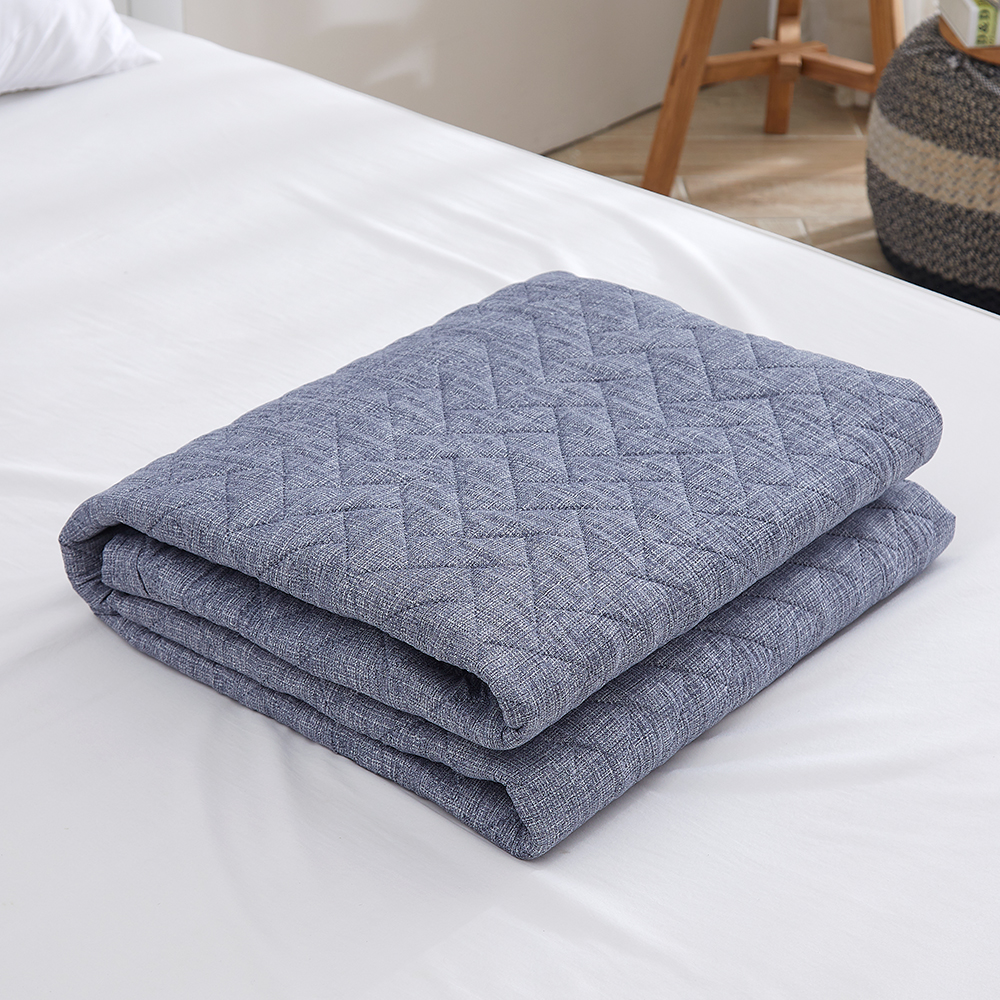 수면도감 전기요 탄소매트 카본 전기매트 온열 전기장판 화이트체크 싱글