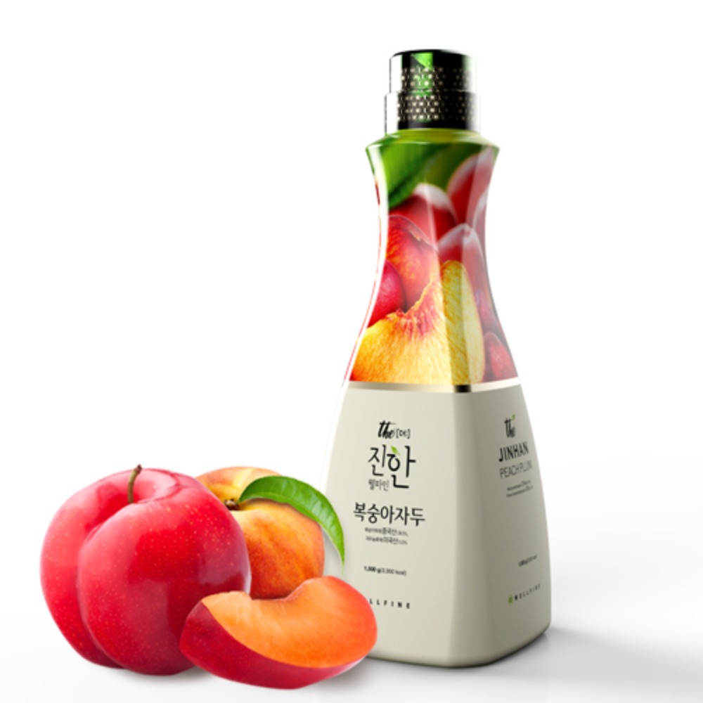 웰파인 더진한 복숭아자두에이드 농축액 음료베이스 1.5kg 카페재료+펌프지원 - 상품 이미지