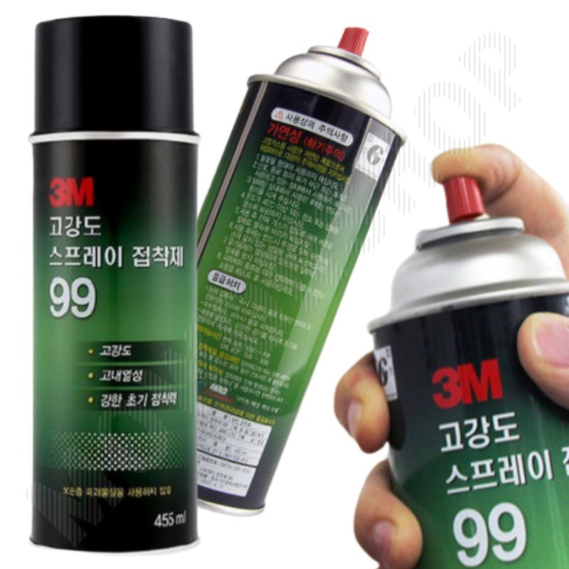 3m99 뿌리는 접착제 시트지 실크 벽지 스프레이 본드 455 - 메인 이미지