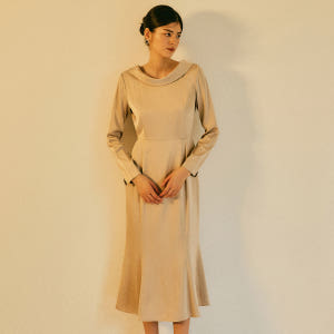 JACQUELINE  dress_Gold Beige 착용 후기 | 사이즈/핏 총정리 - 상품 이미지 1