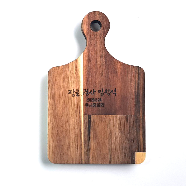 도자기냄비받침 원목 우드받침대 답례품 주문제작 캘리글씨각인 - 상세 이미지 5