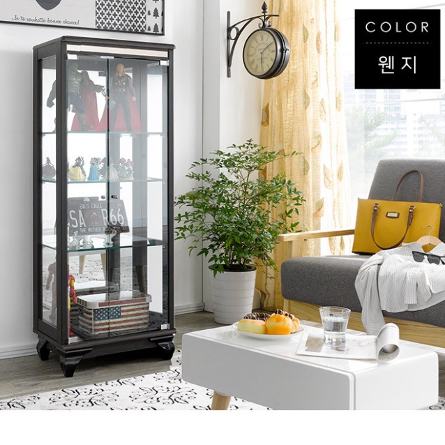 유리진열장 고급 거실유리장 엔틱장식장 클래식 빈티지장식장