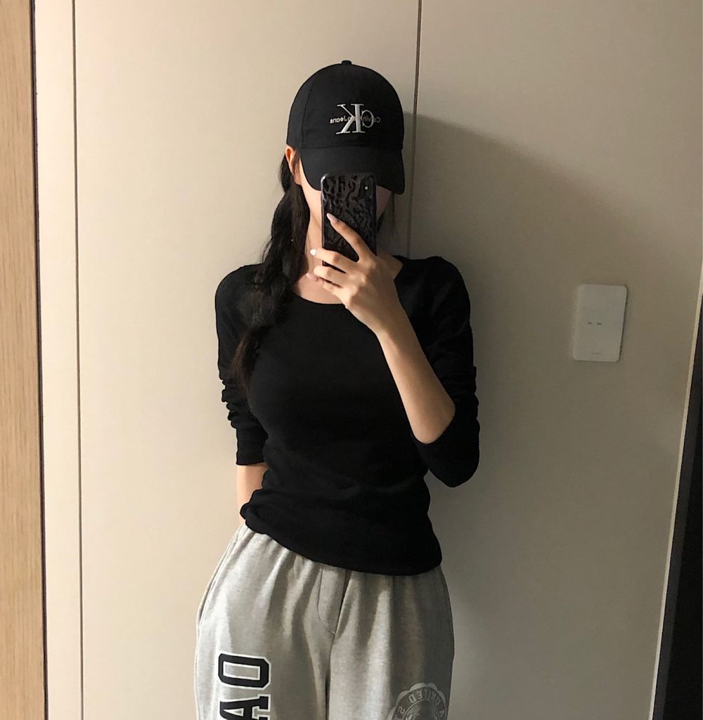 에이블리 유즈베이직티 후기, 유즈베이직티 긴팔, 여자 긴팔티 추천, 데일리 티셔츠, 9900원 티셔츠
