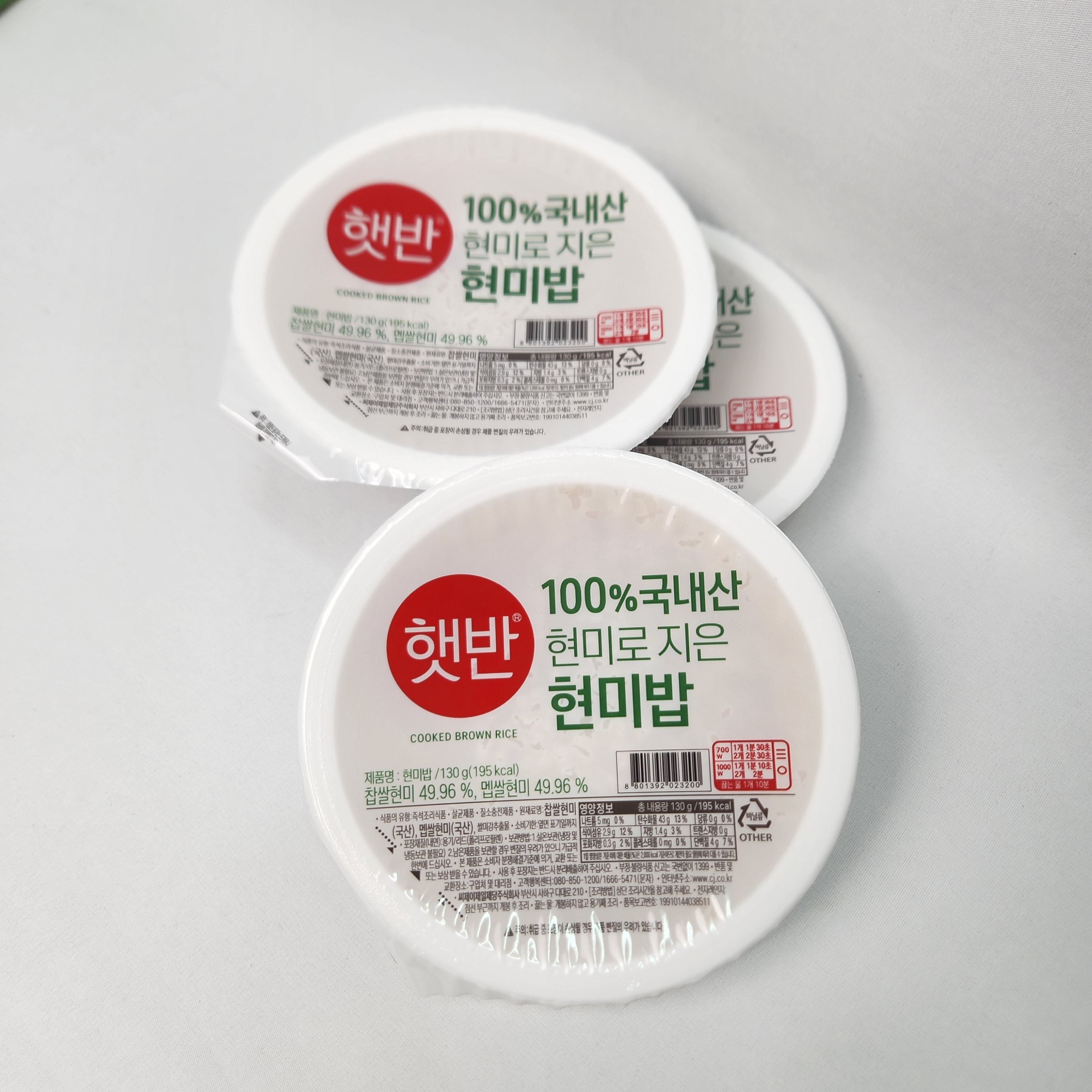 CJ 제일제당 햇반 발아현미밥 130g x 36개 작은공기 발아현미 - 상세 이미지 3