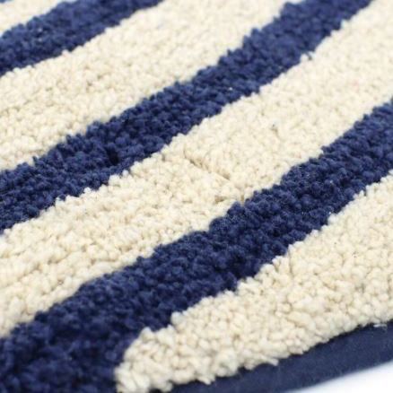 고래 롱 순면 발매트 아이방 러그 블루, 125x45cm