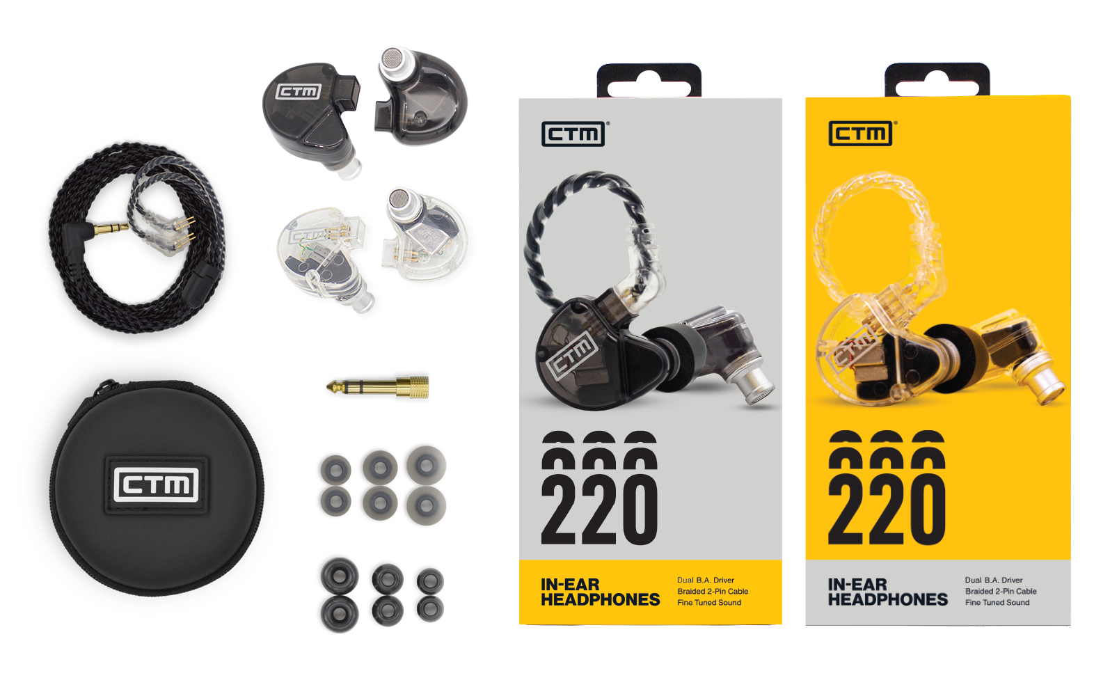 CTM Clear Tune Monitors CE220 듀얼 B.A 드라이버 인이어 이어폰 이미지 3
