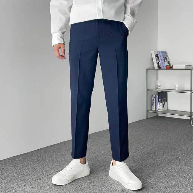 남자 드류 봄 여름 가을 스판 슬랙스 정장 바지 8컬러 - 상세 이미지 3