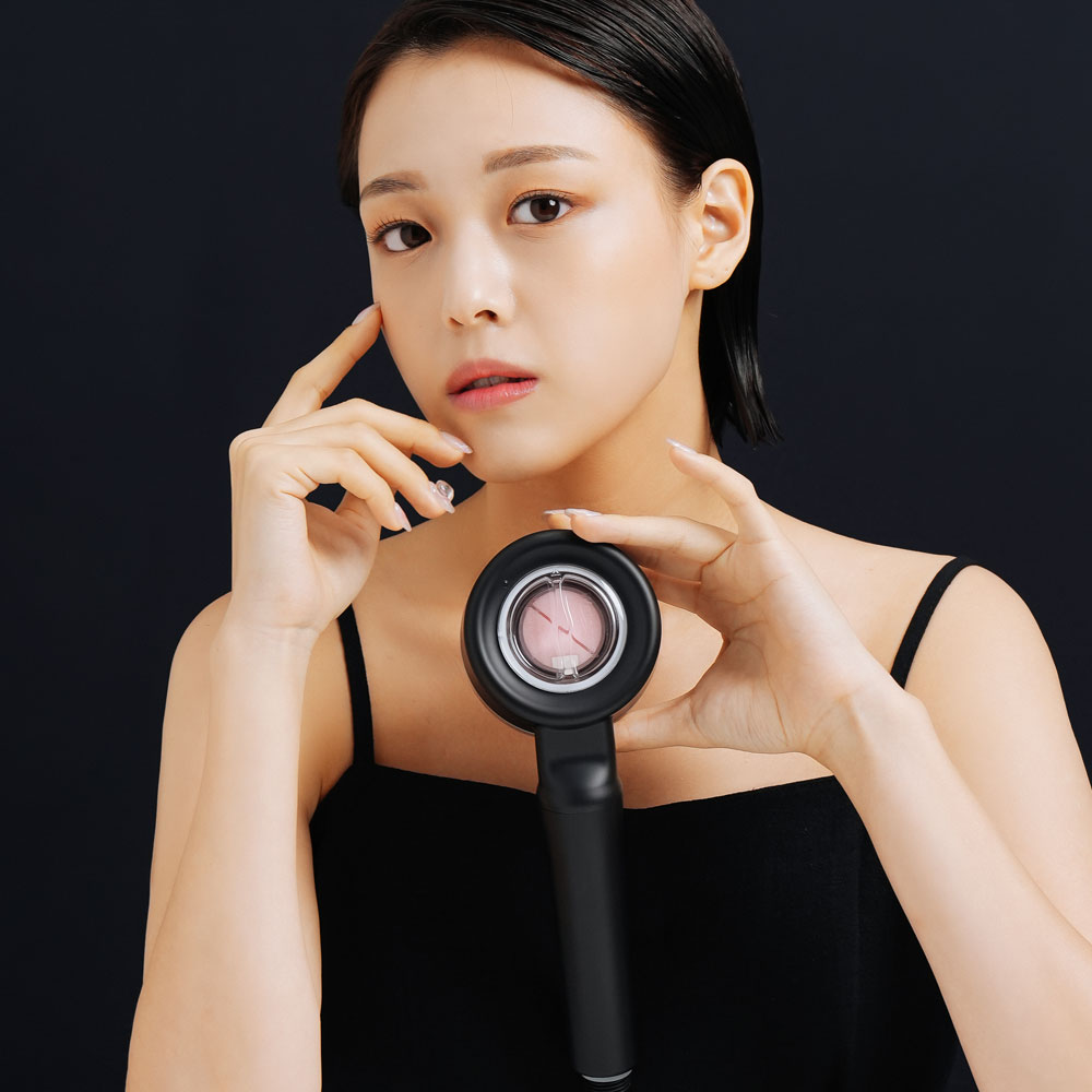 워터웰 에코젠 비타민 캡슐 샤워기 블랙 화이트 헤드 필터 녹물제거 수압상승 고압절수 아기 욕실 - 상세 이미지 4