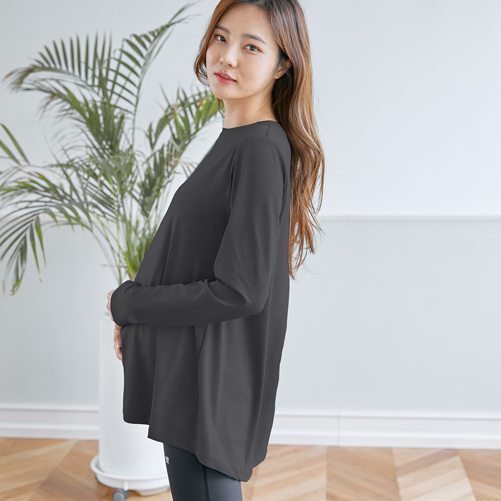 블룸마터니티 롱슬리브 임산부요가티셔츠 임부복 임산부요가복 - 상세 이미지 3