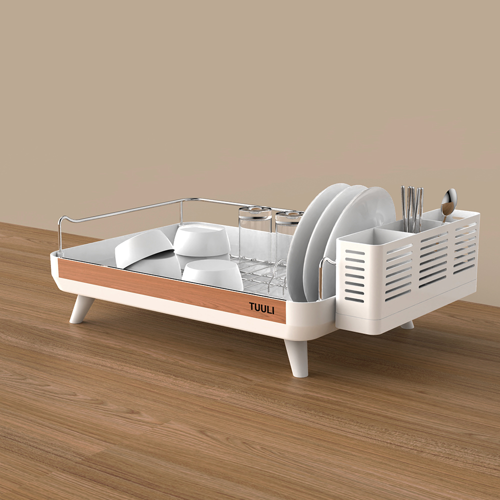 씨에스리빙 메타 그릇건조대 1단 식기건조대 화이트