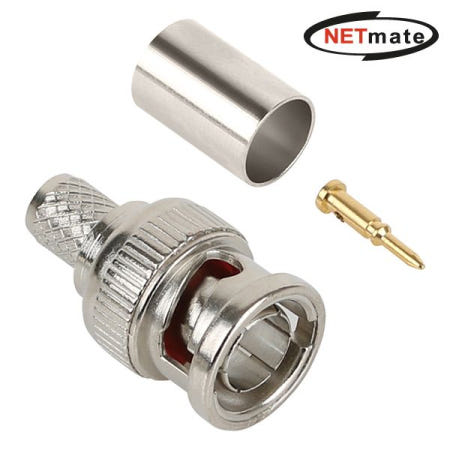 강원전자 넷메이트 NM-BNC71N BNC 5C 압착 커넥터(75Ω/낱개)